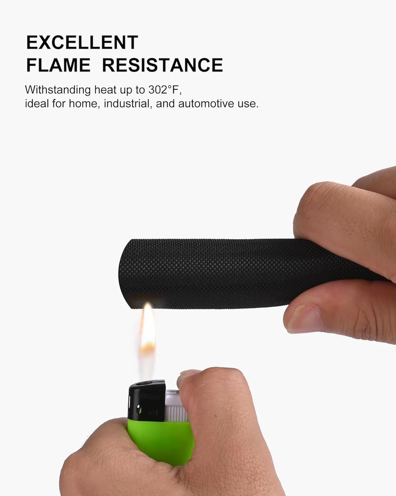 Secbolt Cord Protectors from Pets No Chew, 25ft - 3/8 inch Ultra Durable Cord Covers for Pets, Bite-Resistant Cable and Wire Protector for Cats, Dogs, Rabbits - Black - Image 4